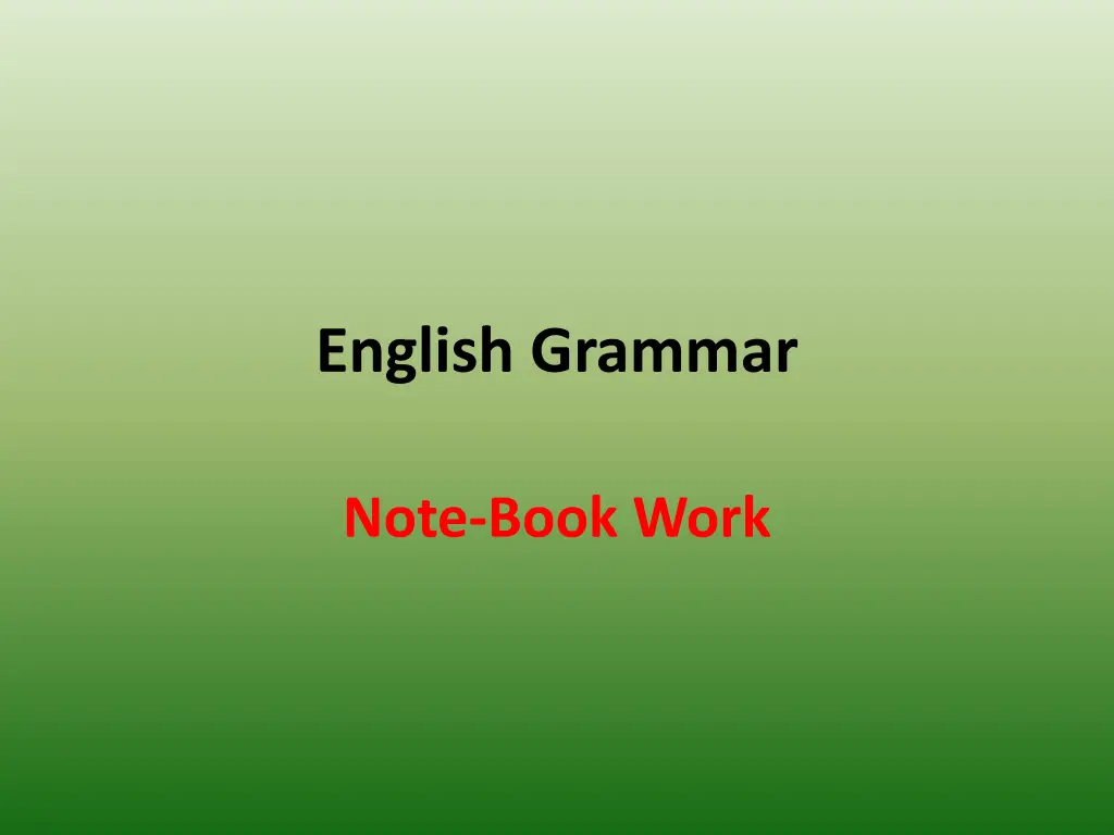 english grammar n.w