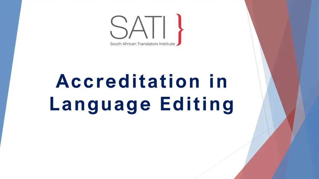 accreditation in language editing n.w