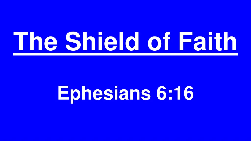 the shield of faith n.w