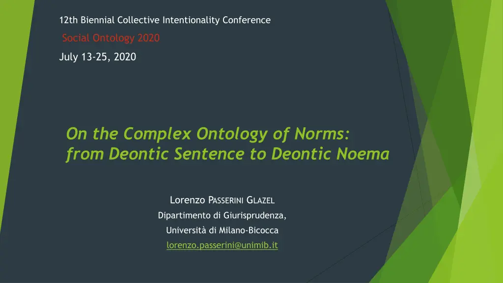 12th biennial collective intentionality conference n.w