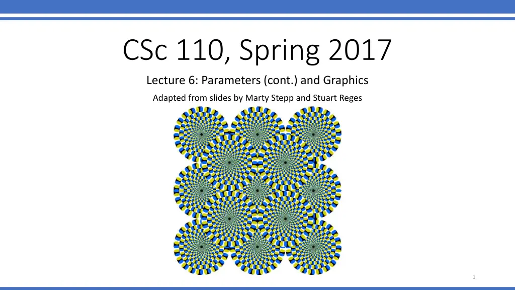 csc 110 spring 2017 n.w