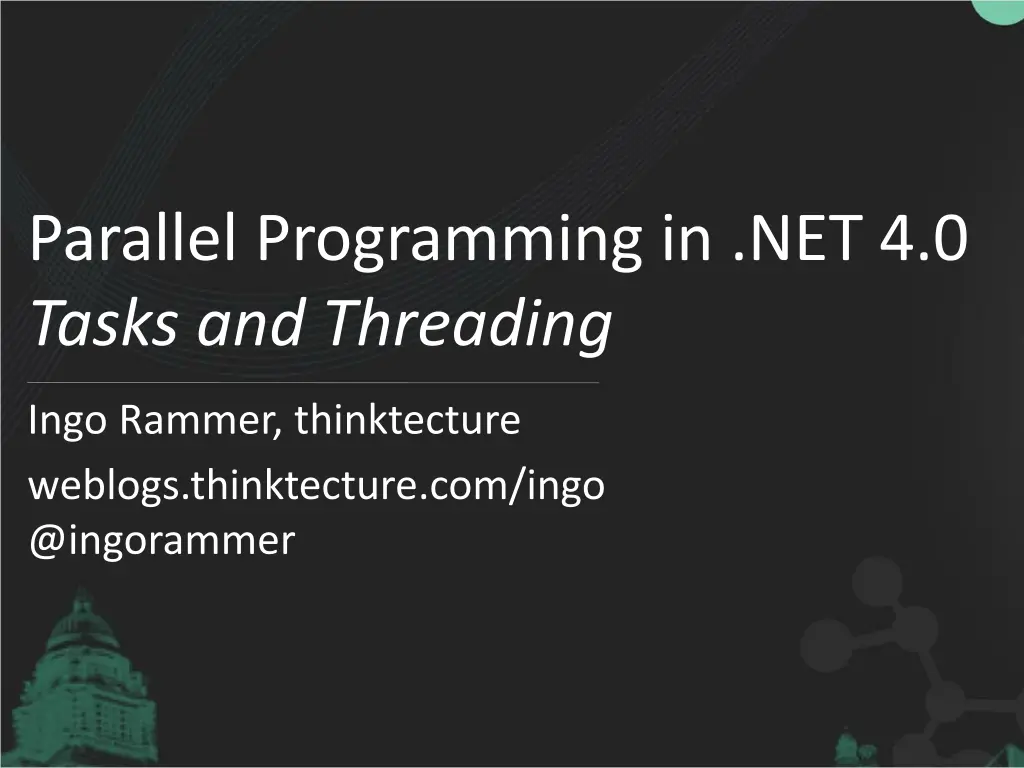 parallel programming in net 4 0 tasks n.w