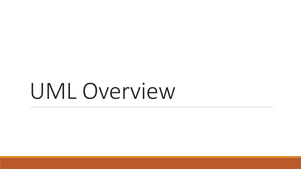 uml overview n.w
