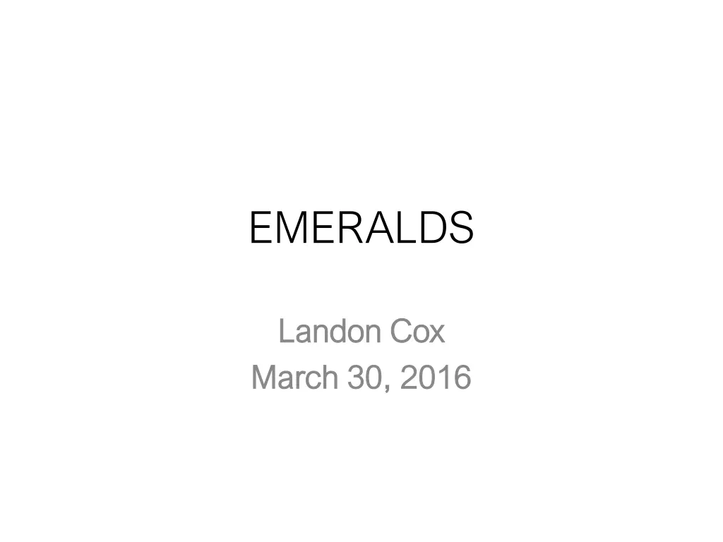 emeralds n.w