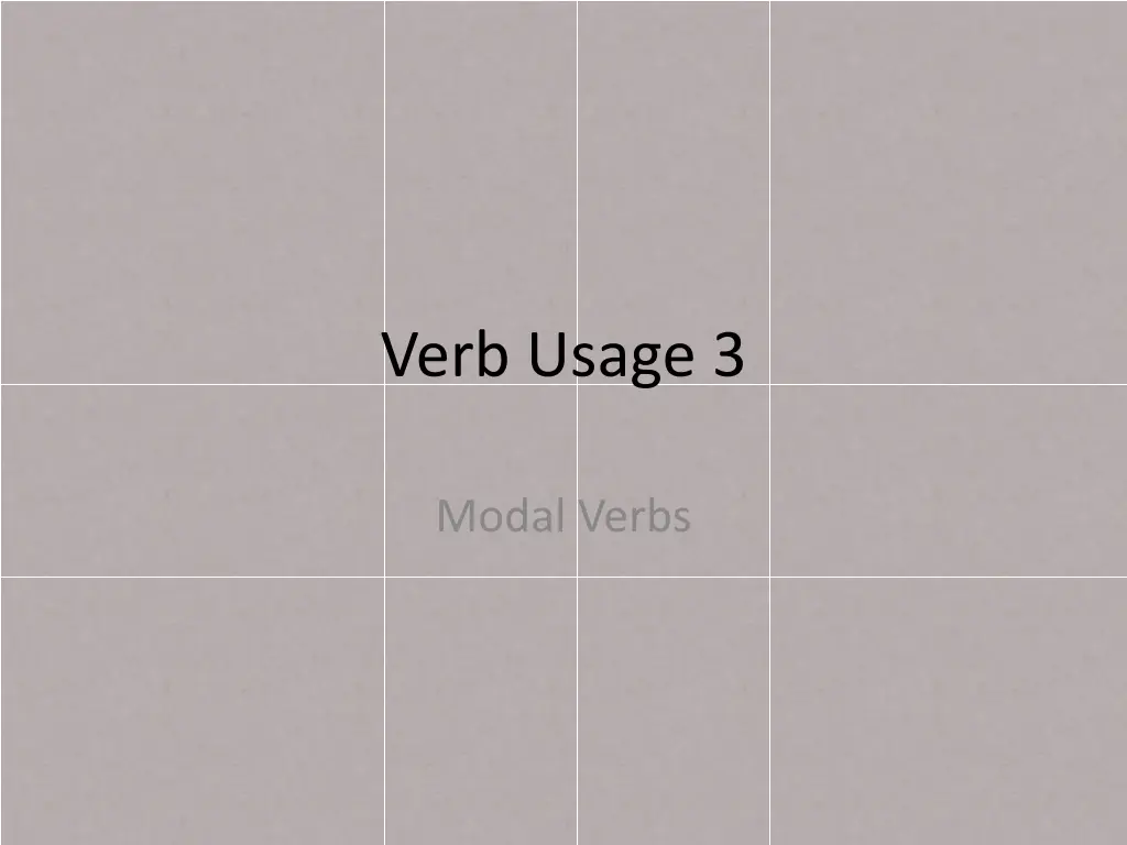 verb usage 3 n.w