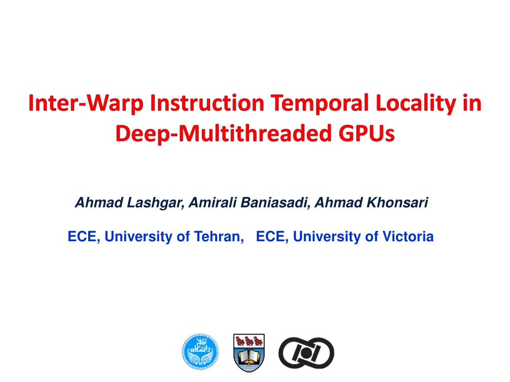 inter warp instruction temporal locality in deep n.w
