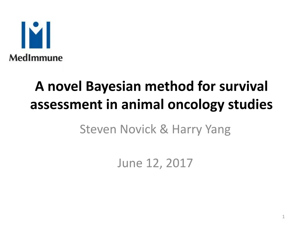 a novel bayesian method for survival assessment n.w