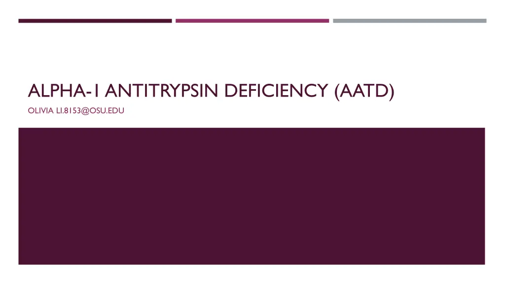 alpha 1 antitrypsin deficiency aatd n.w