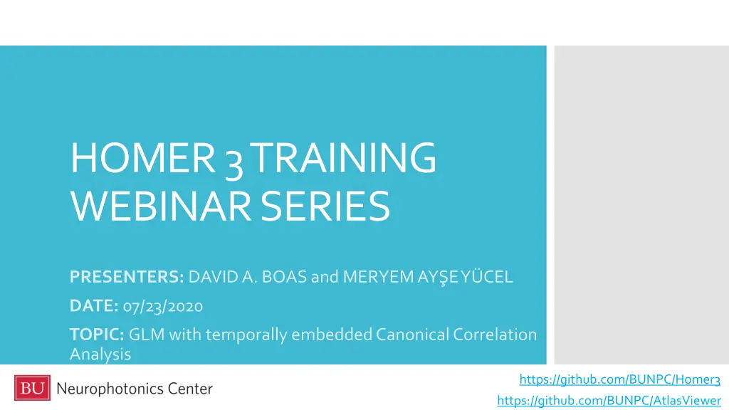 homer 3 training webinar series n.w