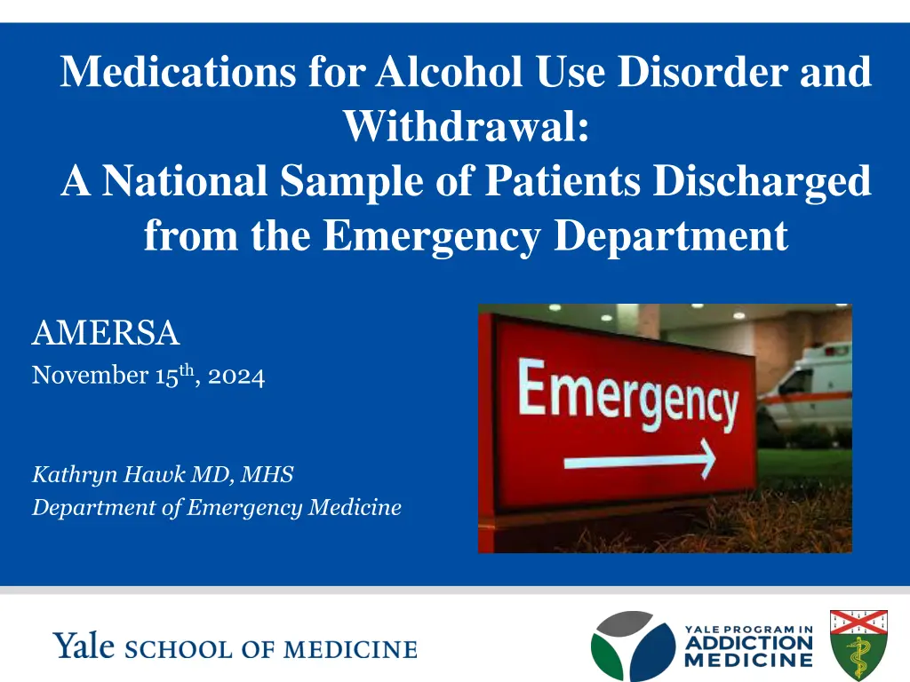 medications for alcohol use disorder n.w