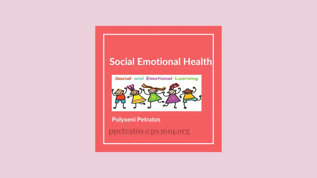 social emotional health n.w