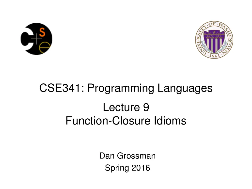 cse341 programming languages n.w
