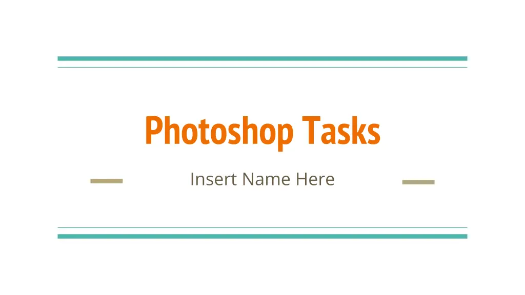 photoshop tasks n.w