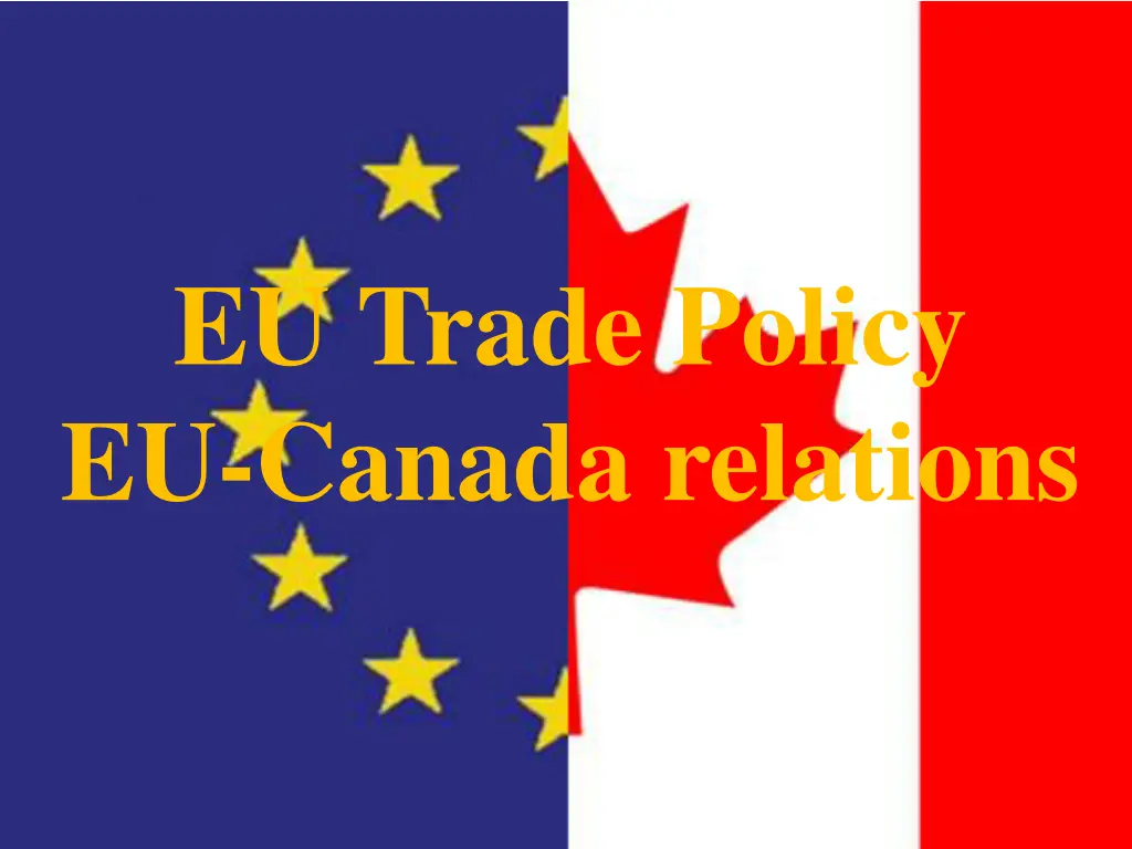 eu trade policy eu canada relations n.w