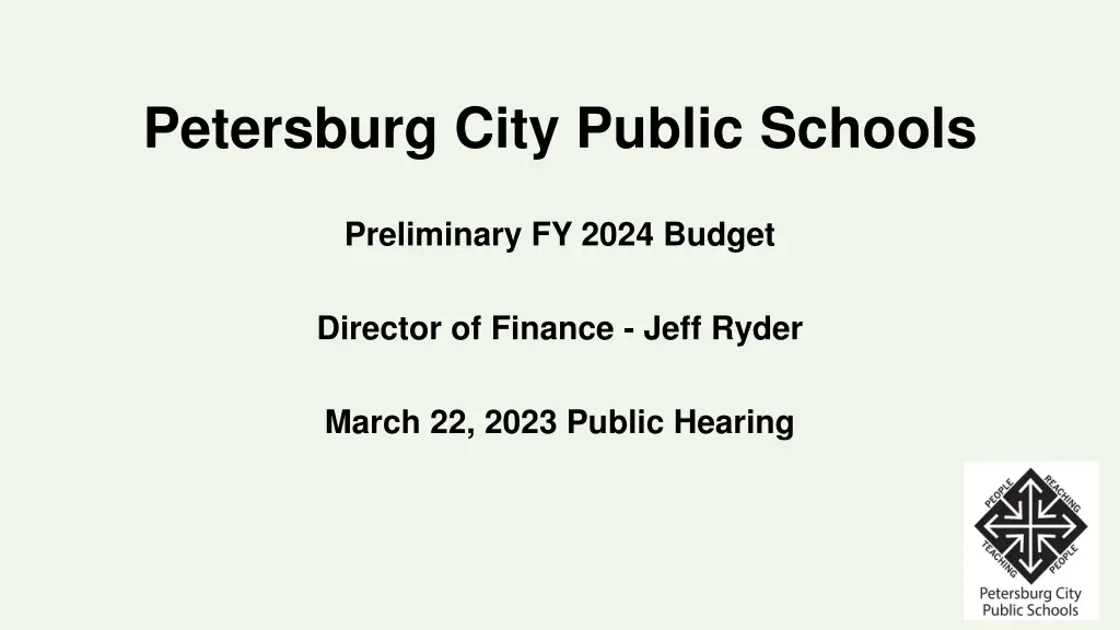 petersburg city public schools n.w