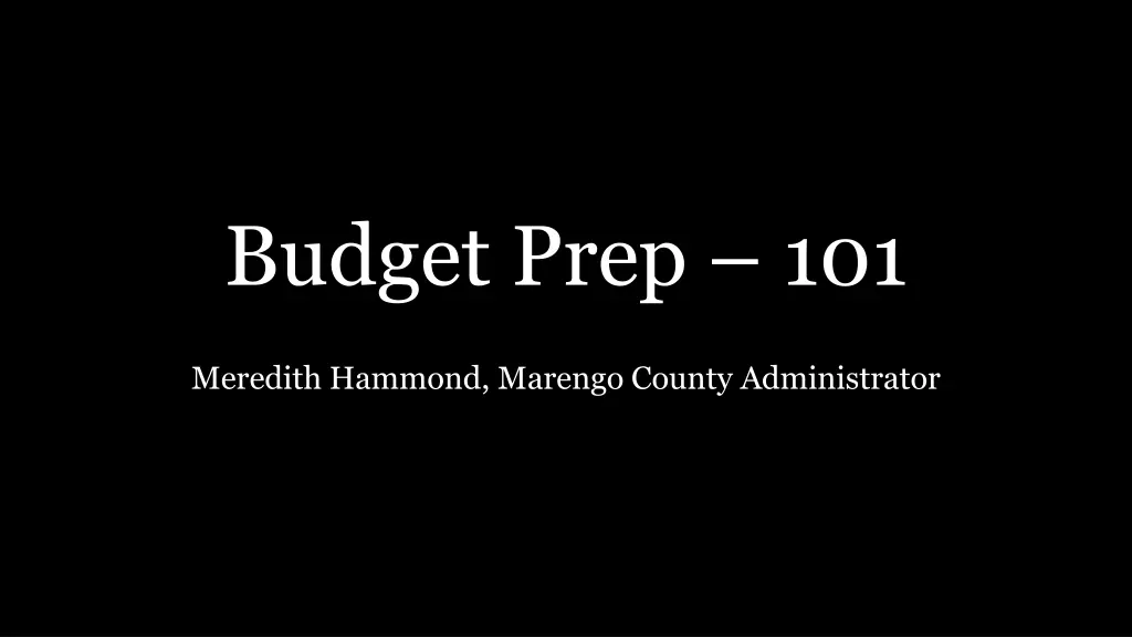 budget prep 101 n.w