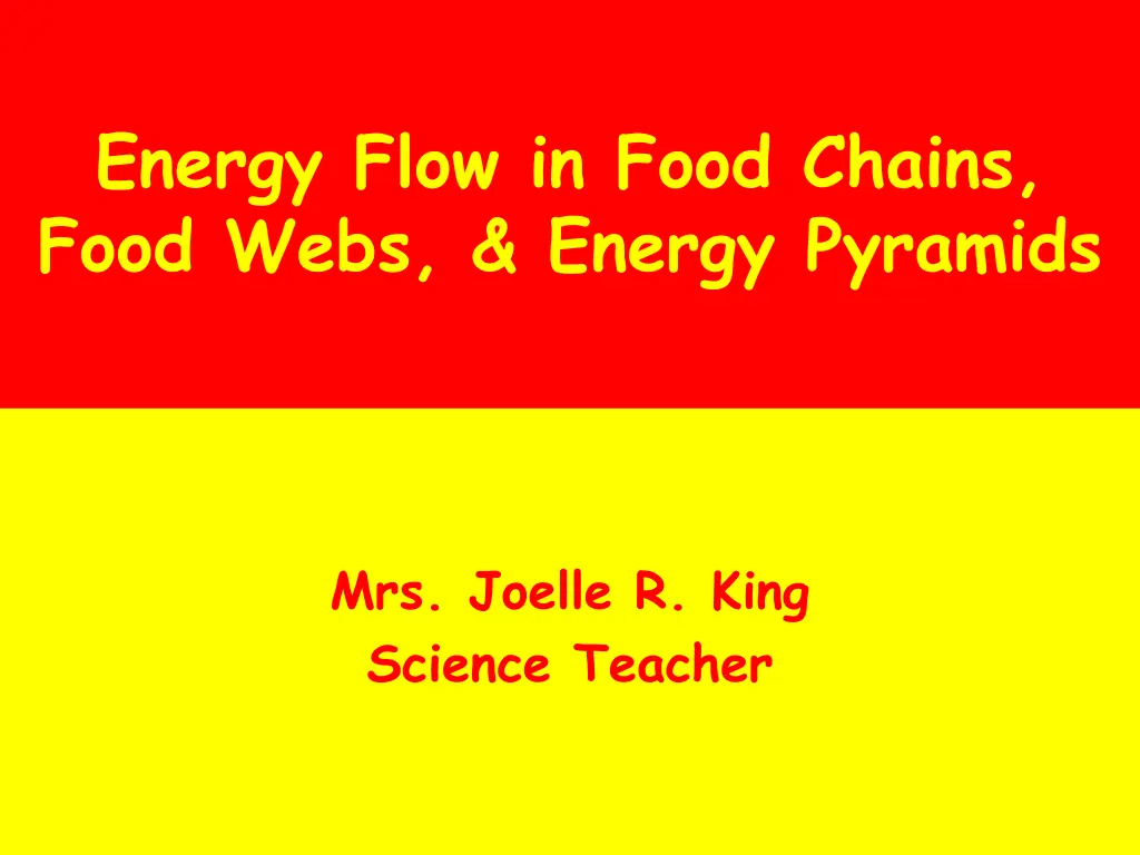 energy flow in food chains food webs energy n.w