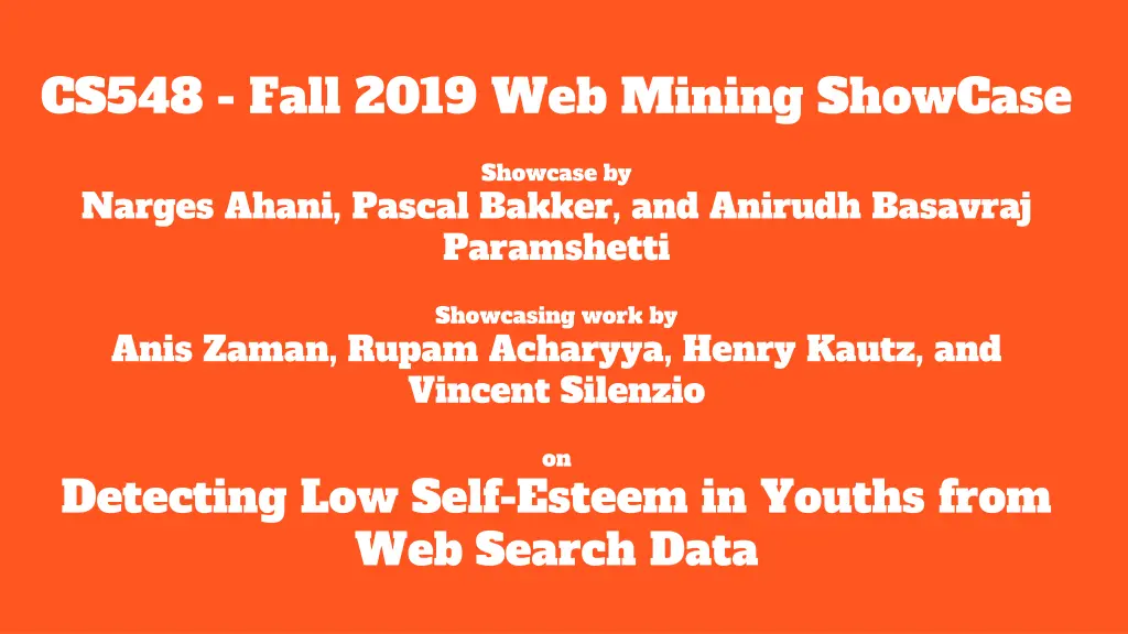 cs548 fall 2019 web mining showcase n.w