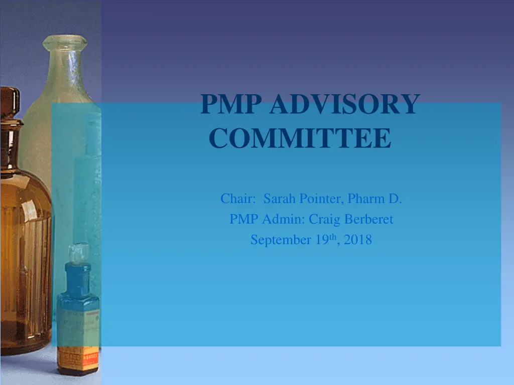 pmp advisory committee n.w