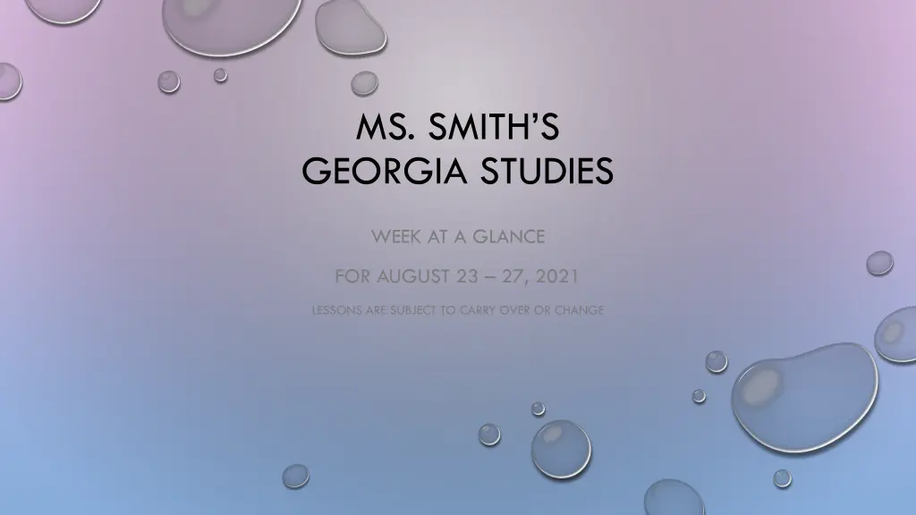 ms smith s georgia studies n.w