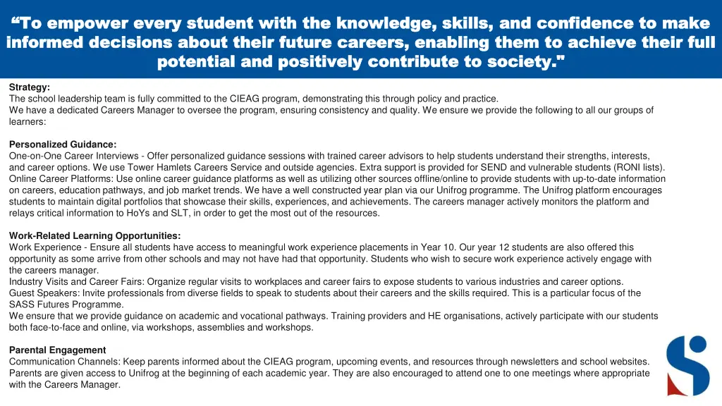 to empower every student with the knowledge n.w