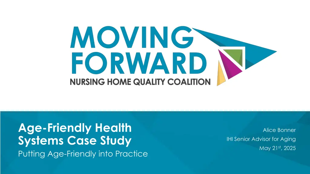 age friendly health systems case study putting n.w