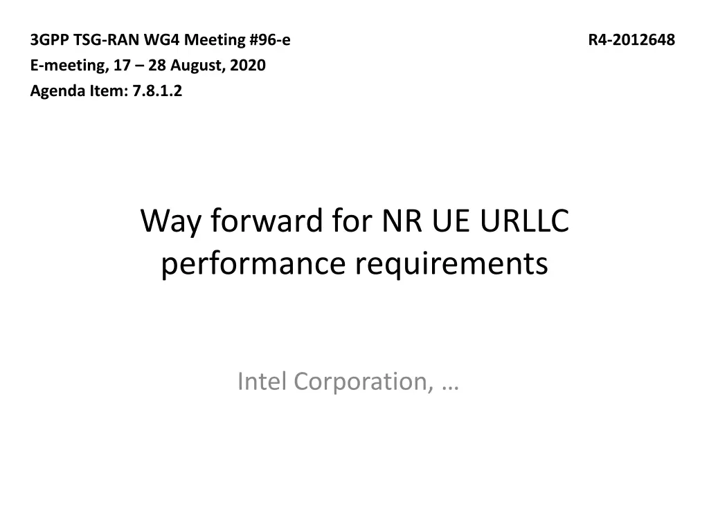 3gpp tsg ran wg4 meeting 96 e e meeting n.w