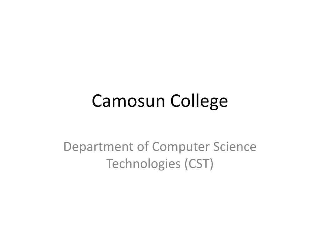 camosun college n.w