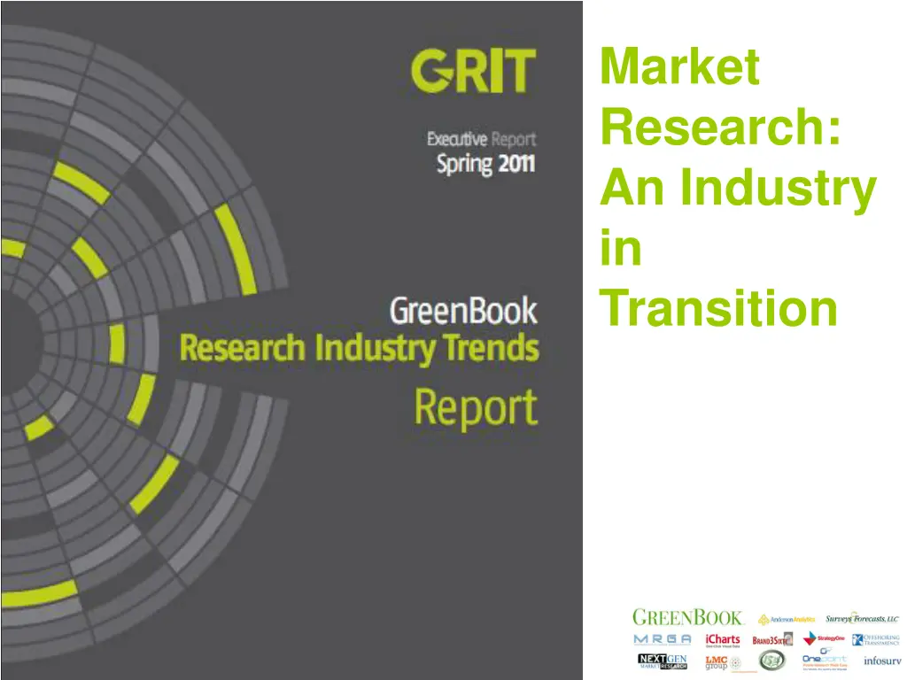 market research an industry in transition n.w