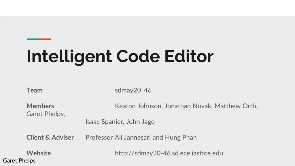 intelligent code editor n.w