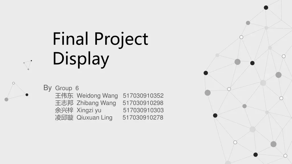 final project display n.w