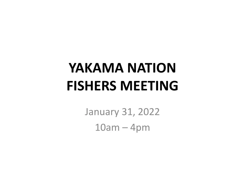 yakama nation fishers meeting n.w