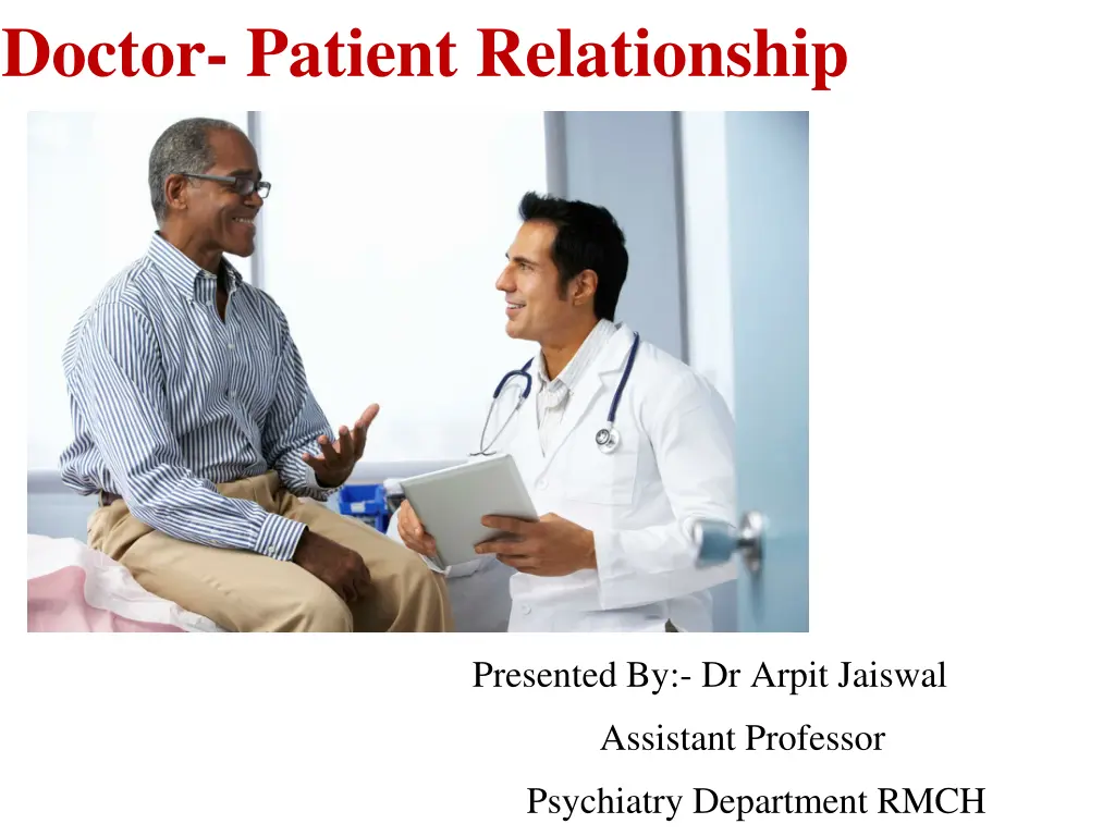 doctor patient relationship n.w