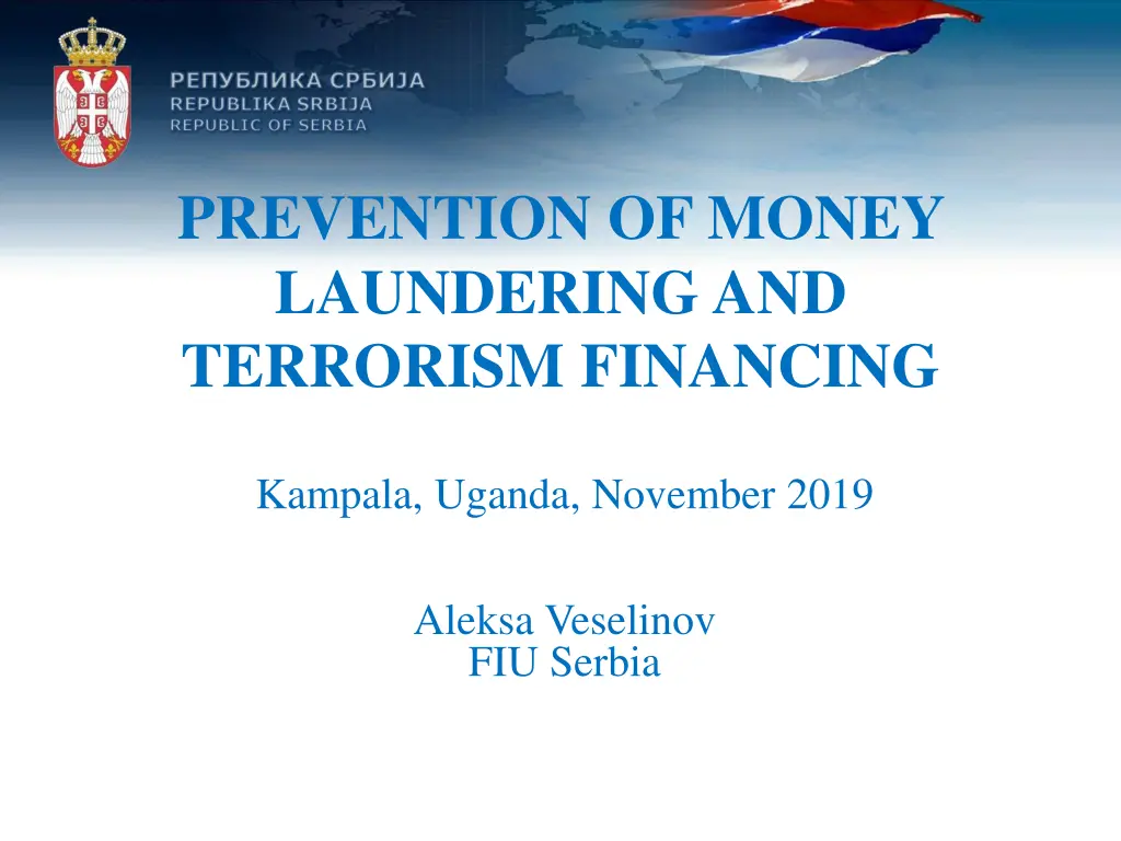 prevention of money laundering and terrorism n.w