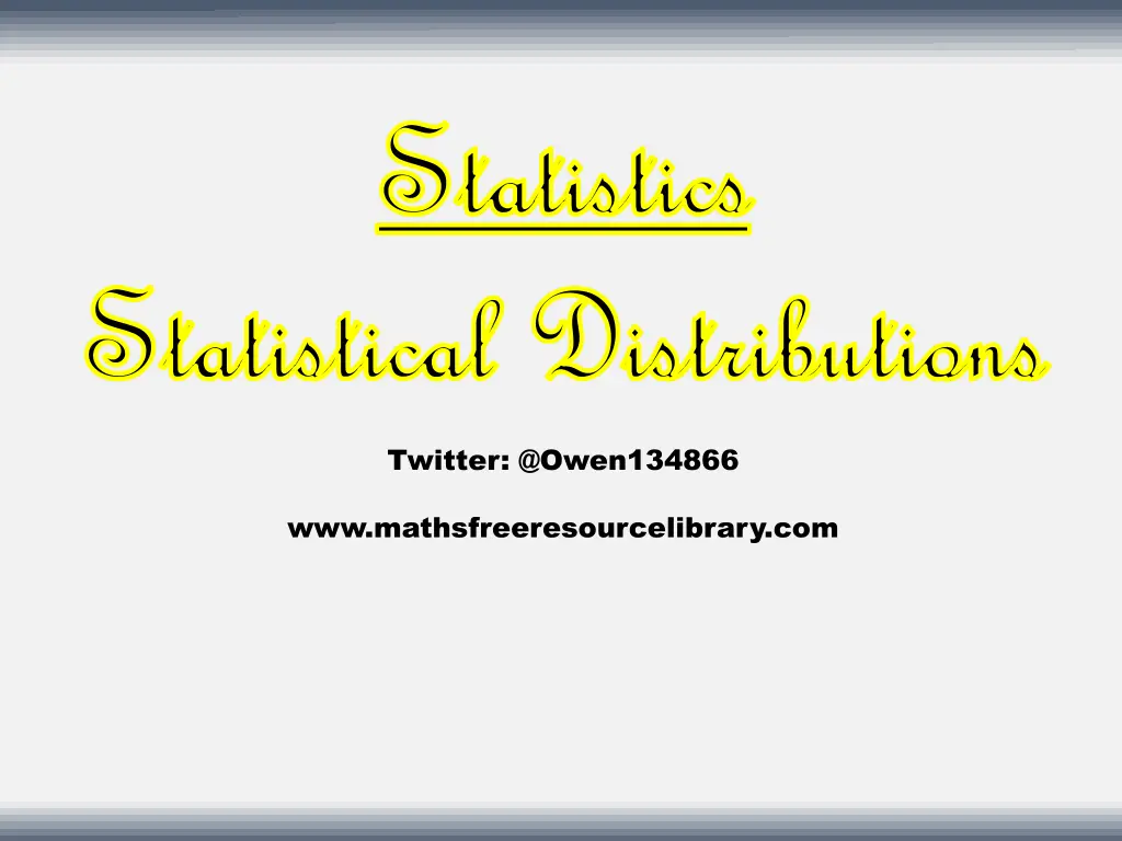 statistics statistics n.w