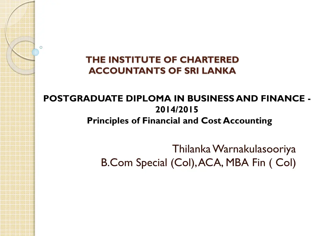 the institute of chartered accountants n.w