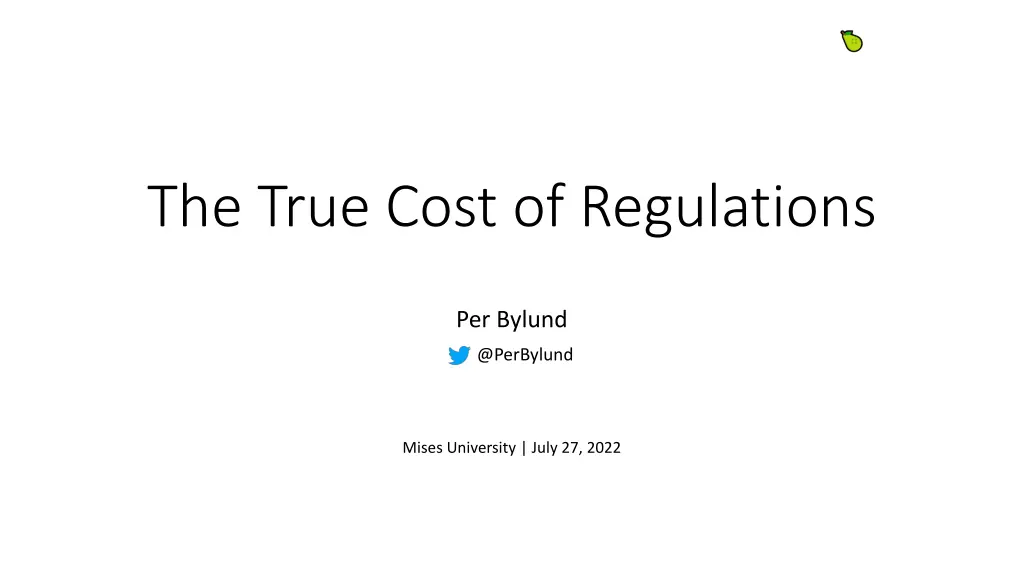the true cost of regulations n.w