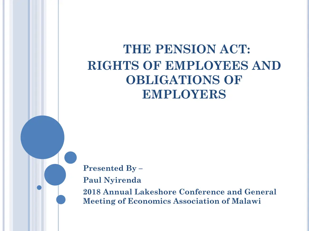 the pension act rights of employees n.w