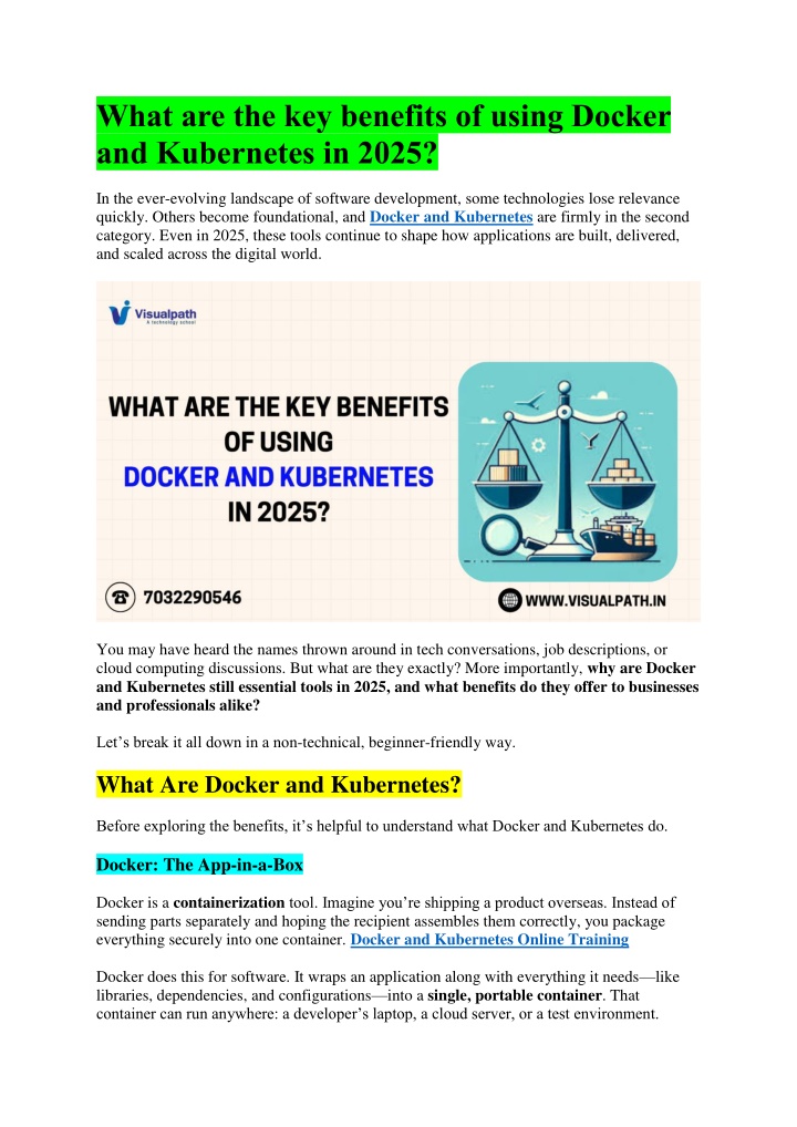 what are the key benefits of using docker n.w