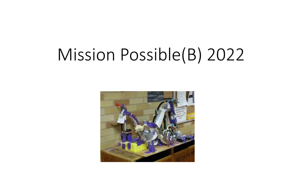 mission possible b 2022 n.w