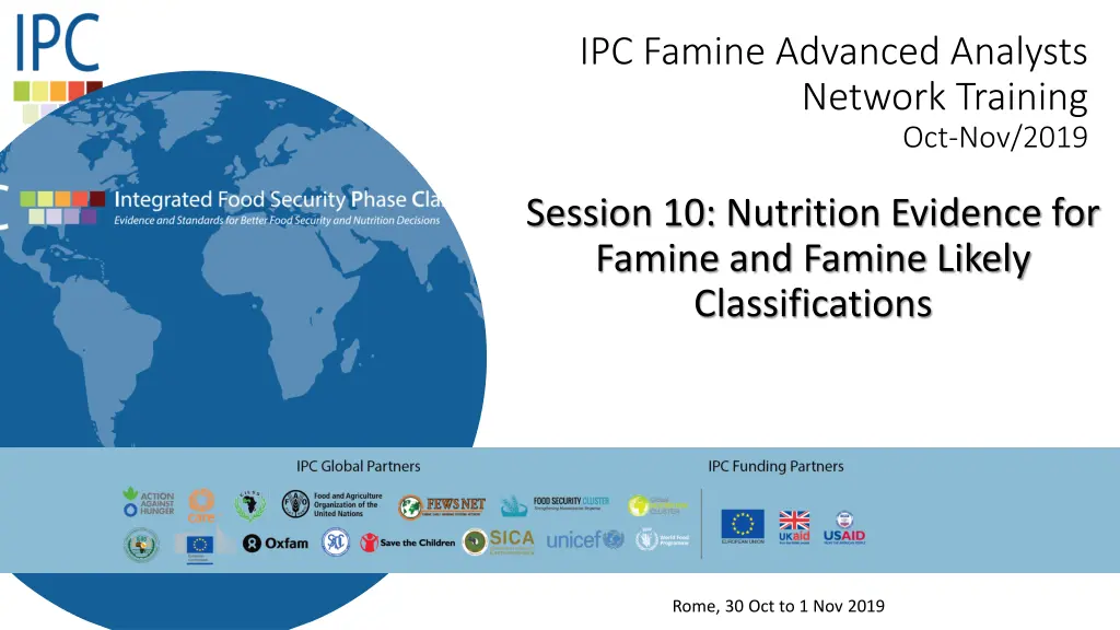 ipc famine advanced analysts network training n.w