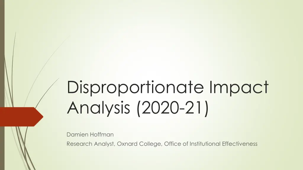 disproportionate impact analysis 2020 21 n.w