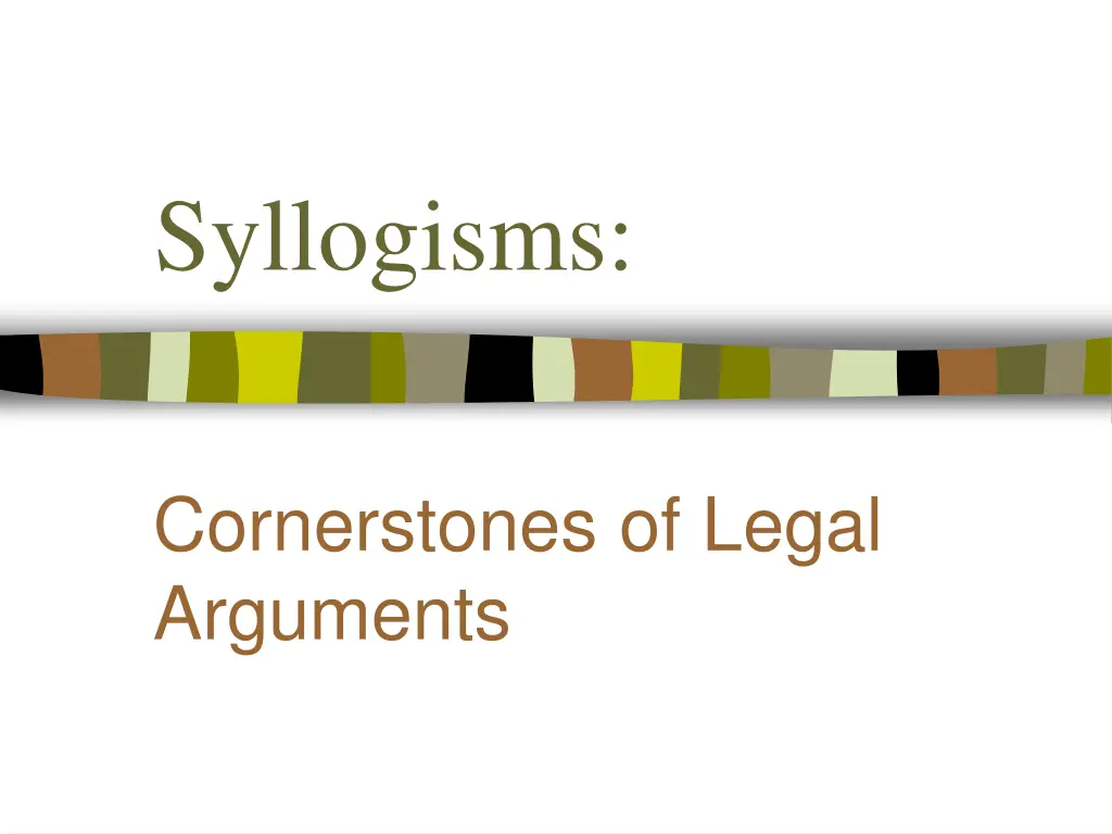 syllogisms n.w