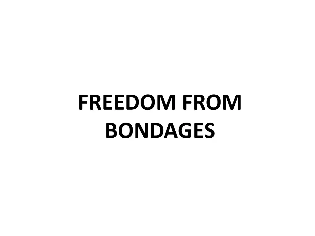 freedom from bondages n.w