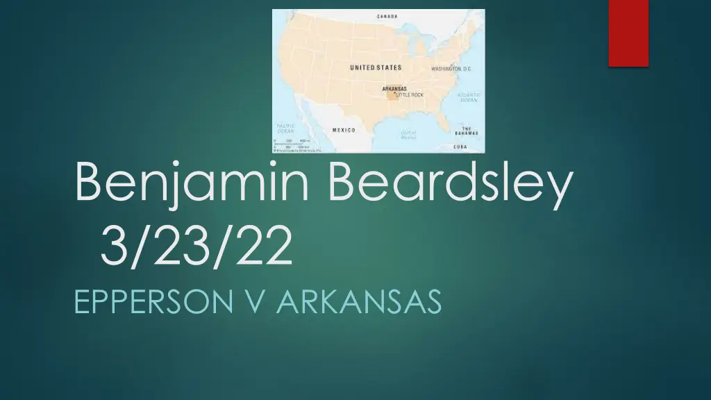 benjamin beardsley 3 23 22 epperson v arkansas n.w