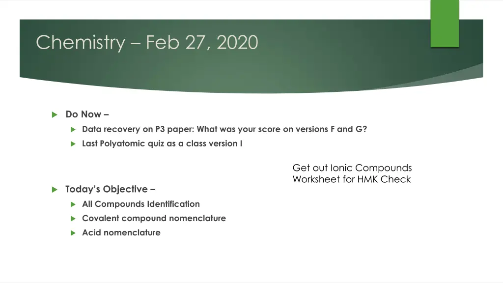 chemistry feb 27 2020 n.w