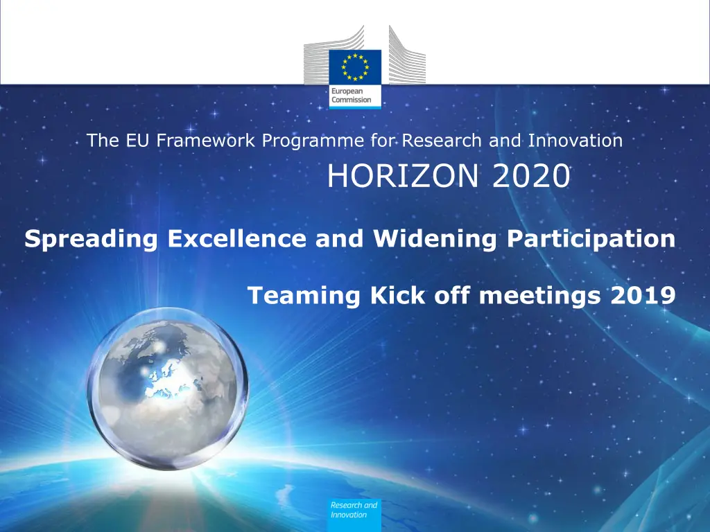 the eu framework programme for research n.w