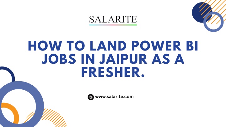 how to land power bi jobs in jaipur as a fresher n.w