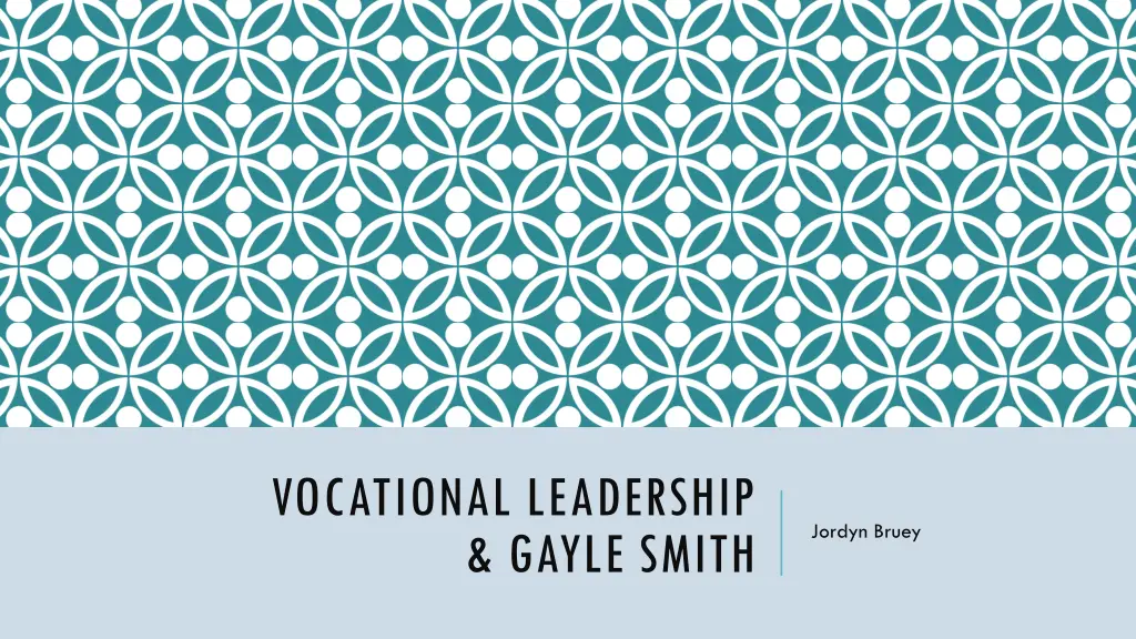 vocational leadership gayle smith n.w