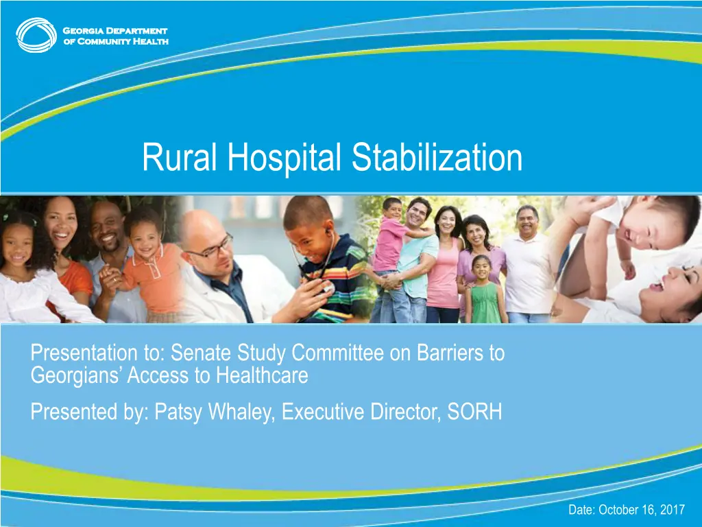 rural hospital stabilization n.w